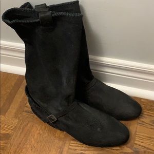 Black suede Jack Rogers Boot